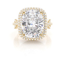 White Gold Halo Diamond Engagement Ring