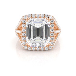 White Gold Halo Diamond Engagement Ring