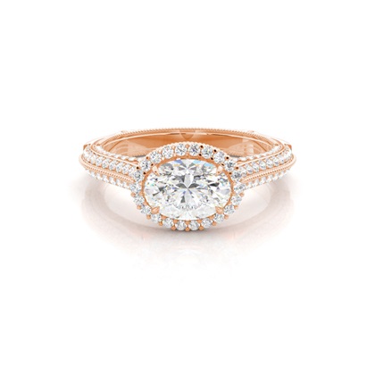 Rose Gold Ethereal Diamond Engagement Rings