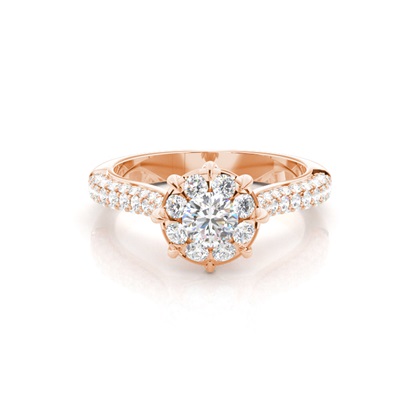 Rose Gold Ethereal Diamond Engagement Rings