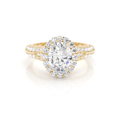 Yellow Gold Ethereal Diamond Engagement Rings