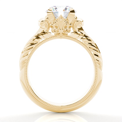 2.00 Carat Gelbgold Ethereal Verlobungsringe