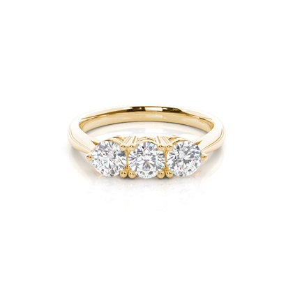 Yellow Gold Trilogy Engagement Rings
