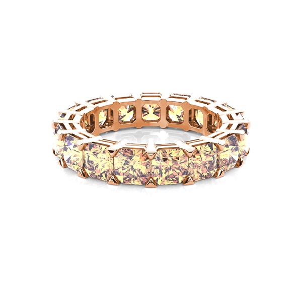 Prong Setting Champagne Diamond Full Eternity Band