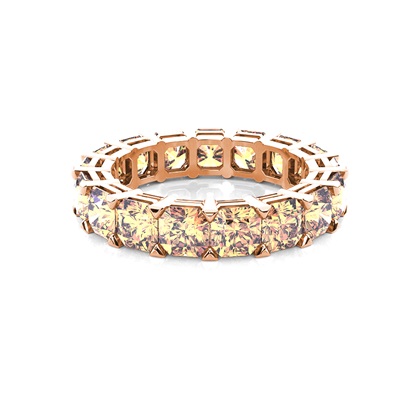 Cushion Champagne Diamond Rings