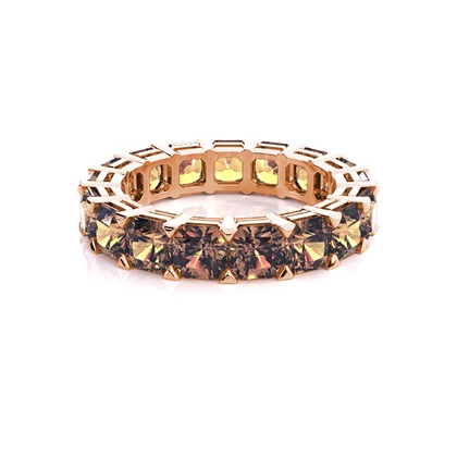 Cushion Rose Gold Anniversary Diamond Rings