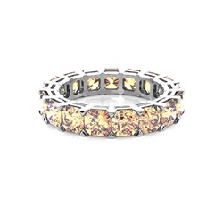 Prong Setting Champagne Diamond Full Eternity Band