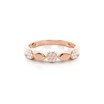 Rose Gold Statement Diamond Rings
