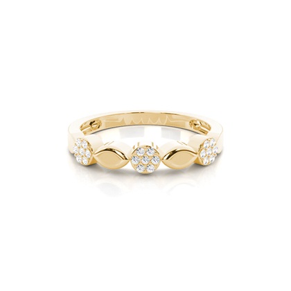 Yellow Gold Statement Diamond Rings