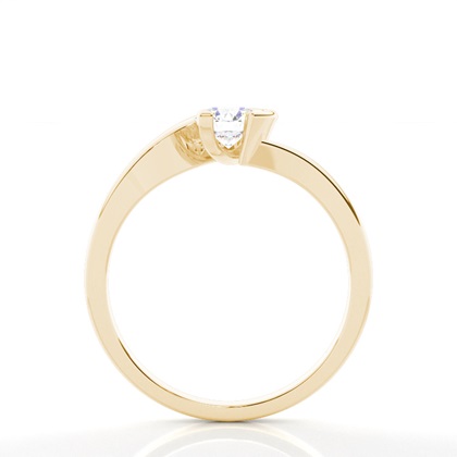 Yellow Gold Promise Diamond Rings