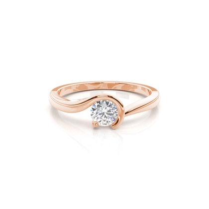 Rose Gold Promise Diamond Rings