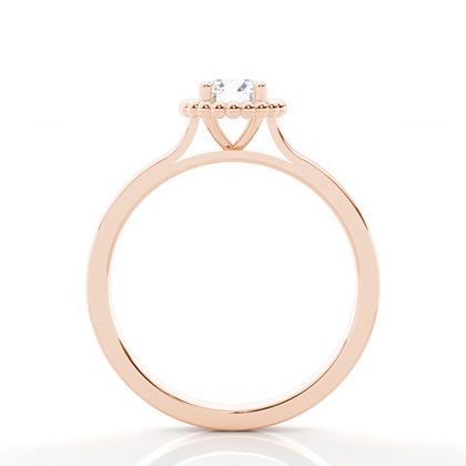 Rotgold Solitärringe Diamantringe