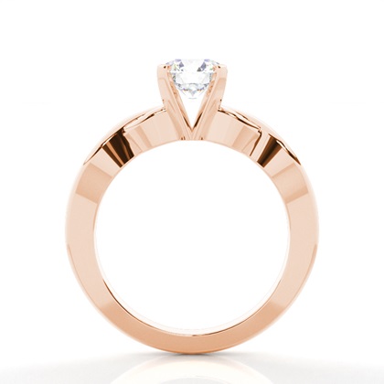 Rose Gold Twisted Engagement Rings