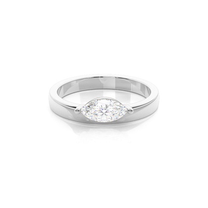 Marquise Solitaire Diamond Rings