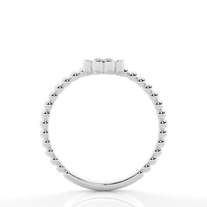 Pave Setting Round Diamond Cluster Ring