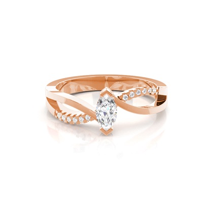 Rose Gold Diamond Engagement Rings