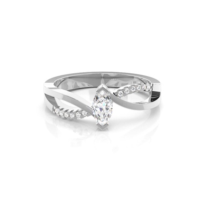 Marquise Side Stone Diamond Rings
