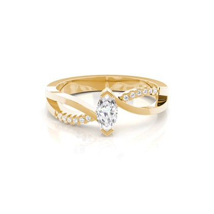 Yellow Gold Diamond Engagement Rings