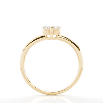 Yellow Gold Promise Diamond Rings