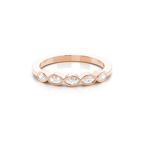 Full Setting Half Eternity Diamond Ring