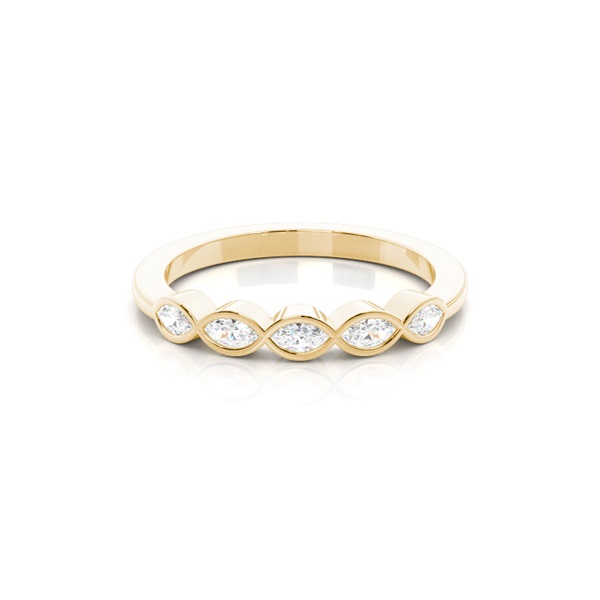 Full Setting Half Eternity Diamond Ring