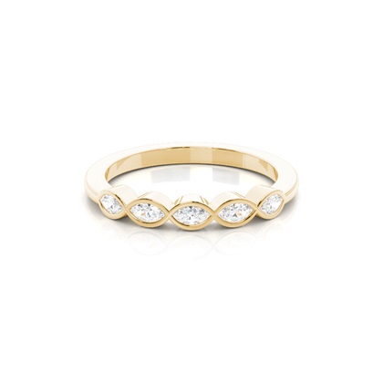 Yellow Gold Eternity Diamond Rings