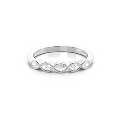 Full Setting Half Eternity Diamond Ring