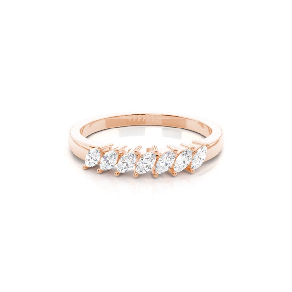 Plain Seven Stone Diamond Ring
