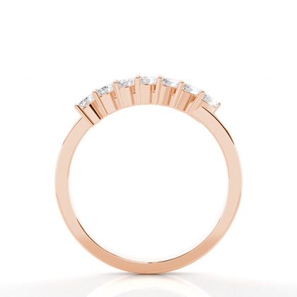 Rose Gold Contemporary Diamond Engagement Rings