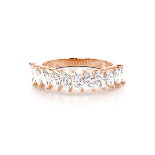 Marquise Setting Half Eternity Diamond Ring