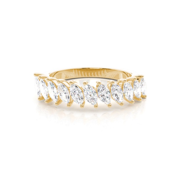 Marquise Setting Half Eternity Diamond Ring