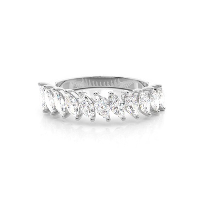 Marquise Setting Half Eternity Diamond Ring