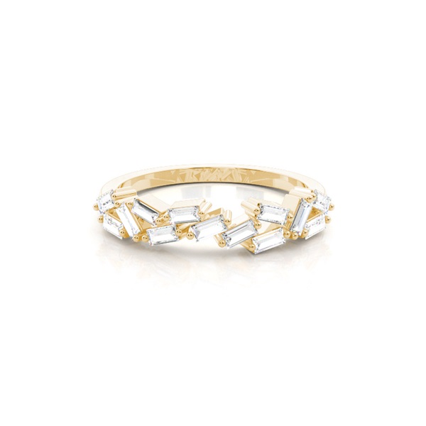 Prong Setting Half Eternity Diamond Ring