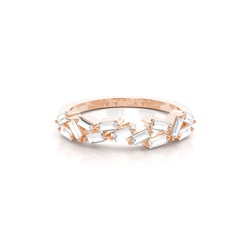 Prong Setting Half Eternity Diamond Ring