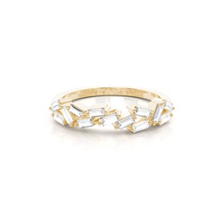 Prong Setting Half Eternity Diamond Ring
