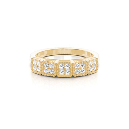 Yellow Gold Eternity Diamond Rings