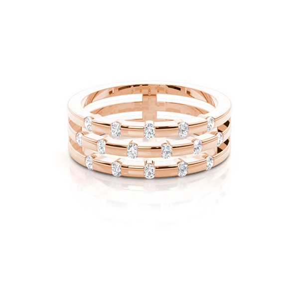 Prong Round Diamond Fashion Ring