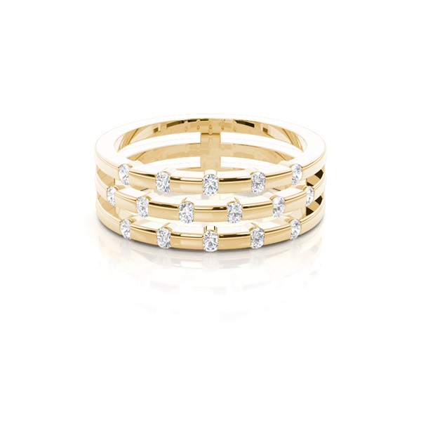 Prong Round Diamond Fashion Ring
