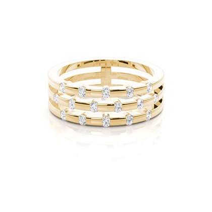 Yellow Gold Everyday Diamond Rings