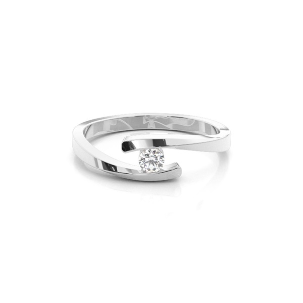 Channel Setting Plain Engagement Ring
