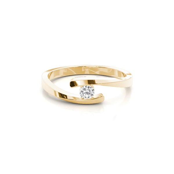 Channel Setting Plain Engagement Ring