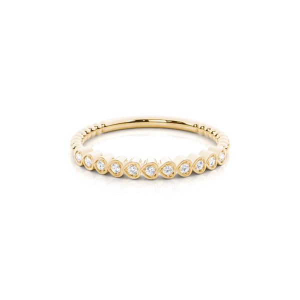 Round Setting Half Eternity Diamond Ring