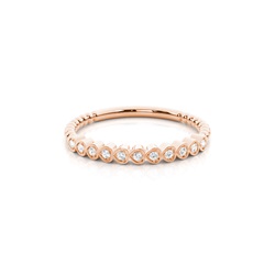 Round Setting Half Eternity Diamond Ring