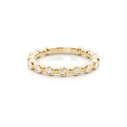 Yellow Gold Eternity Diamond Rings