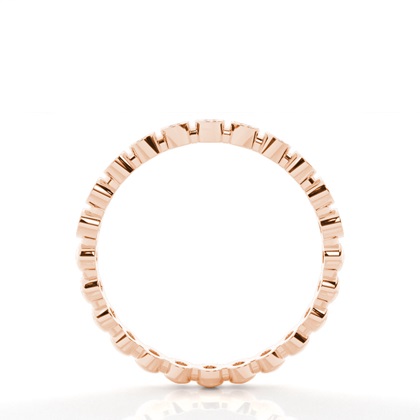 Rose Gold Half Eternity Diamond Rings