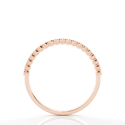 Rose Gold Half Eternity Diamond Rings