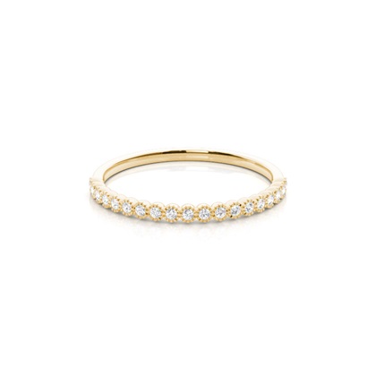 Yellow Gold Eternity Diamond Rings