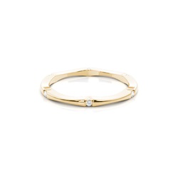 Studded Standard Fit Diamond Wedding Band
