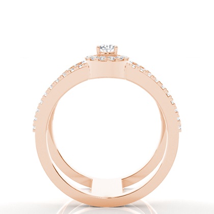 Rose Gold Statement Diamond Rings