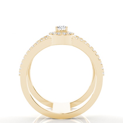 Yellow Gold Statement Diamond Rings